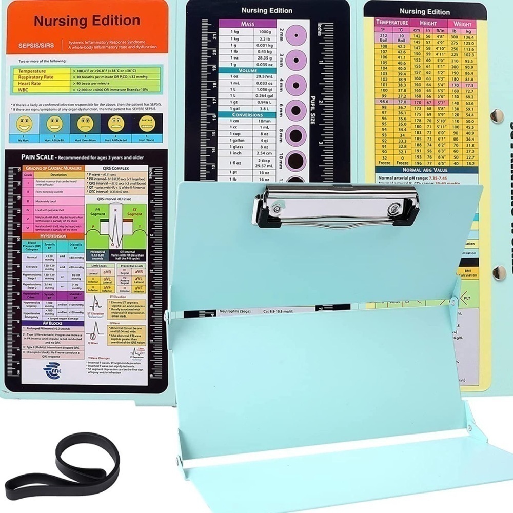 Nursing Foldable Clipboard- Baby Blue